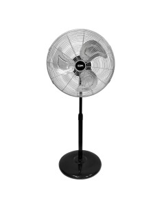 Ventilateur sur Pied EDM 33528 Noir mat 80 W Ø 50 cm industriel