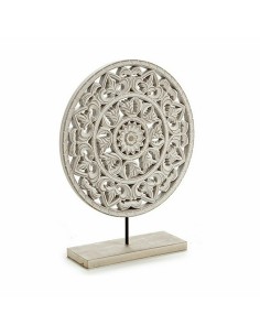 Figurine Décorative Mandala Blanc 30 x 36 x 7 cm (6 Unités) 2