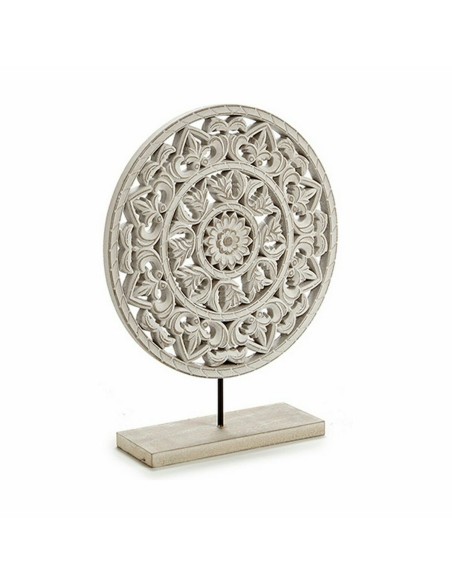 Figurine Décorative Mandala Blanc 30 x 36 x 7 cm (6 Unités)