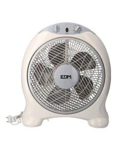 Ventilateur de Bureau EDM 33951 Blanc Gris 45 W 38,5 x 13 x 46 cm