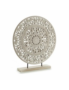 Figurine Décorative Mandala Blanc 7 x 49 x 44 cm (6 Unités) 2