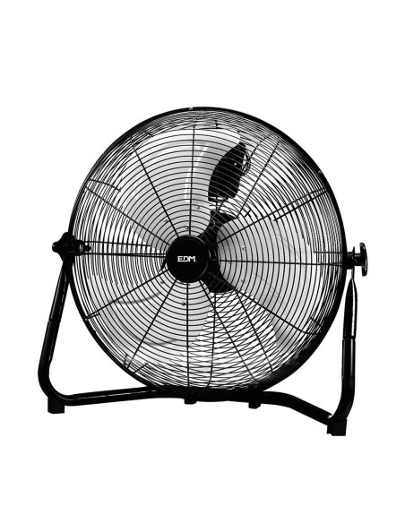 Ventilateur de Sol EDM industriel Ø 50 x 58 cm Noir 130 W