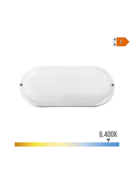 Applique LED EDM 32405 Blanc Aluminium Plastique F 18 W 120 W 1820 Lm Ovale (6400 K)
