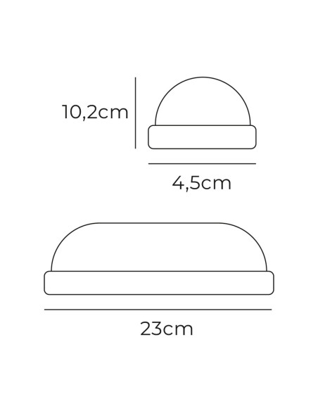 Applique LED EDM 32405 Blanc Aluminium Plastique F 18 W 120 W 1820 Lm Ovale (6400 K)