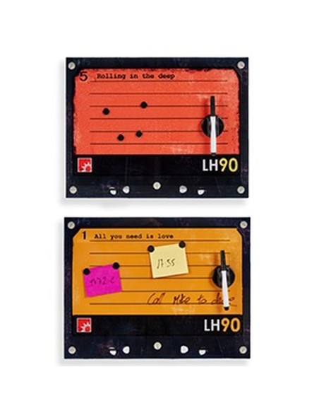 Tableau Magnétique avec Marqueur 40 x 30 cm (4 Unités)