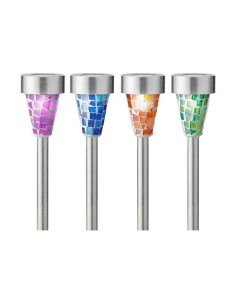 Torche de Jardin Lumineo 39 cm Multicouleur Solaire