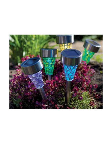 Torche de Jardin Lumineo 39 cm Multicouleur Solaire