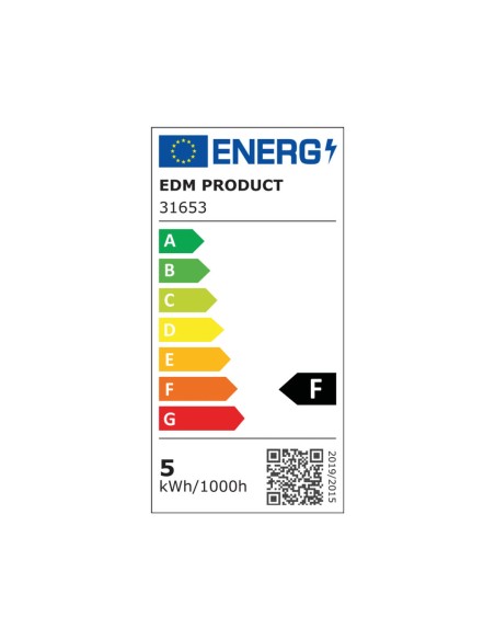 Spot encastré EDM 31653 Downlight F 5 W 380 lm (6400 K)
