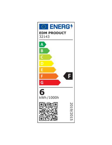 Applique LED EDM 32143 Plastique A F 6 W 60 Lm (4000 K)