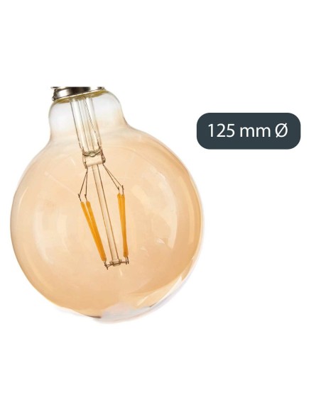 Lampe LED Vintage E27 Transparent 4 W 12,5 x 17,5 x 12,5 cm (12 Unités)