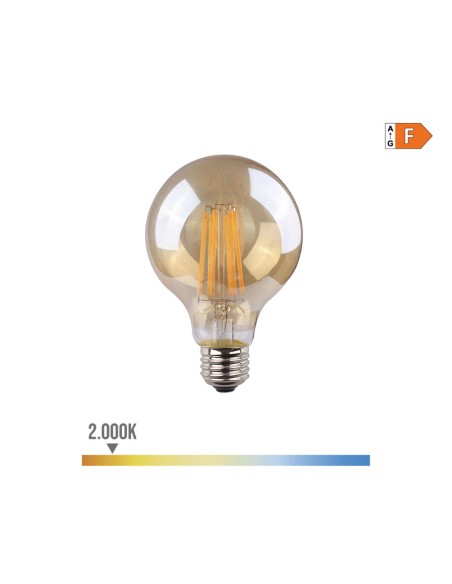 Lampe LED EDM 98626 F 8 W 55 W E27 720 Lm Ø 8 x 12 cm Vintage (2000 K)