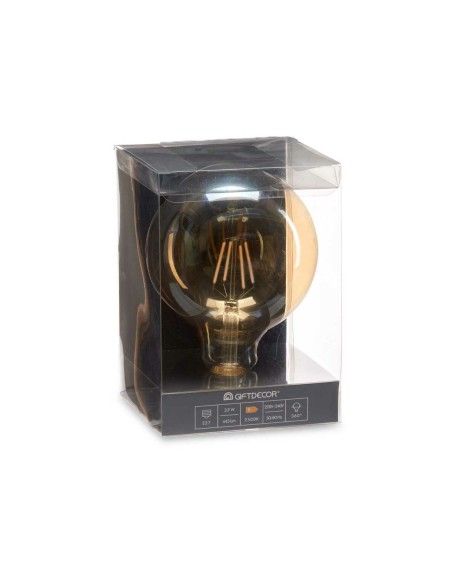 Lampe LED Vintage E27 Transparent 4 W 12,5 x 17,5 x 12,5 cm (12 Unités)