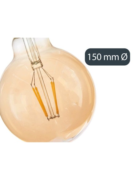 Lampe LED Vintage E27 Transparent 4 W 14 x 19 x 14 cm (12 Unités)