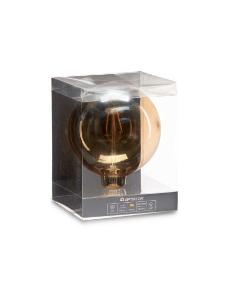 Lampe LED Vintage E27 Transparent 4 W 14 x 19 x 14 cm (12 Unités)