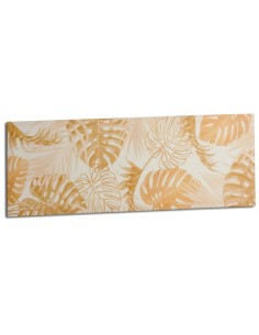Toile Feuille d'une plante Doré 90 x 30 x 1,5 cm (12 Unités) 2