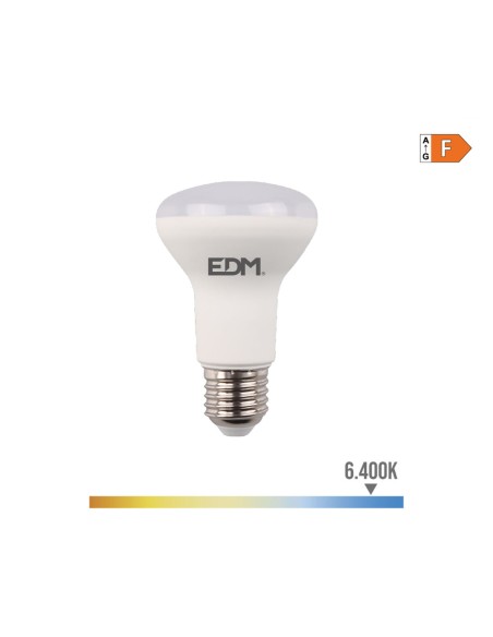 Lampe LED EDM 35482 F 7 W 48 W 50 W E27 600 lm 470 lm Ø 6,3 x 10 cm Réflecteur (6400 K)