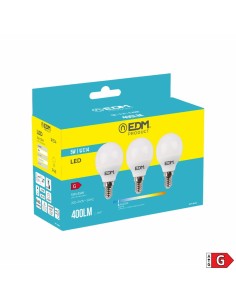 Pack de 3 ampoules LED EDM 98202 G 35 W 5 W 50 W E14 400 lm Ø 4,5 x 8 cm (6400 K) 2