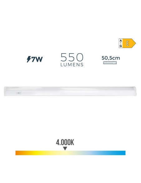 Tube LED EDM 31695 A E 7 W 600 lm (4000 K)