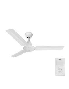Ventilateur de Plafond EDM 33981 Blanc 60 W Ø 140 cm industriel