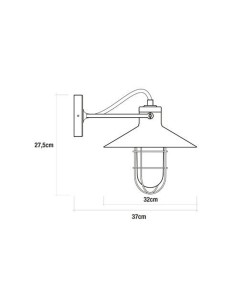 Applique Murale EDM 32103 Noir 60 W 2