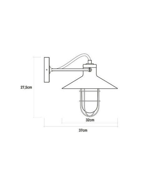 Applique Murale EDM 32103 Noir 60 W