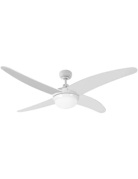 Ventilateur de Plafond avec Lumière EDM 33806 Caspio Blanc 60 W