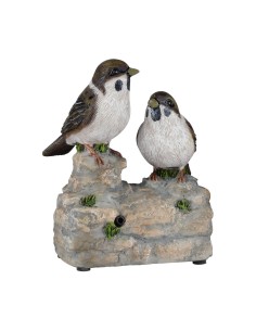 Figure décorative de jardin Progarden avec son Oiseau Figurine Décorative Multicouleur polypropylène 2