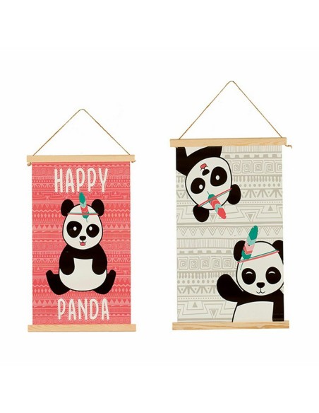 Décoration murale Ours Panda 1 x 54 x 33 cm (24 Unités)