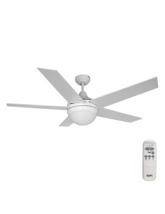 Ventilateur de Plafond avec Lumière EDM 33988 Adriatico Blanc 60 W