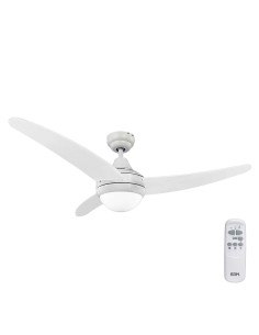 Ventilateur de Plafond avec Lumière EDM 33803 Egeo Blanc 60 W