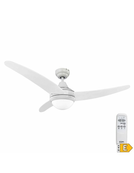 Ventilateur de Plafond avec Lumière EDM 33803 Egeo Blanc 60 W