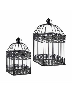 Cage décorative Lot Noir (4 Unités) 2