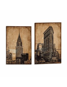 Toile New York 90 x 3 x 60 cm (4 Unités) 2