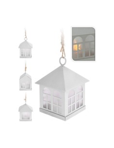 Lampion Deco Métal Blanc