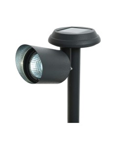 Borne de jardin solaire Lumineo Aluminium Noir LED 3 Lm
