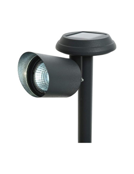 Borne de jardin solaire Lumineo Aluminium Noir LED 3 Lm