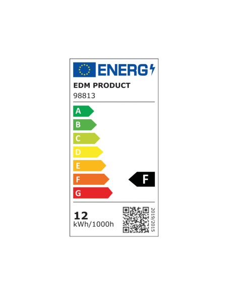 Lampe LED EDM 98813 F 12 W 75 W 80 W E27 1055 lm 6 x 11 cm (3200 K)