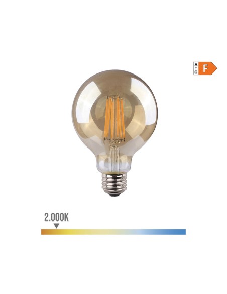 Lampe LED EDM 98628 F 8 W 55 W E27 720 Lm 12,5 x 17 cm Ø 12,5 x 17 cm Vintage (2000 K)