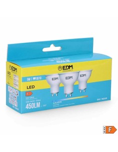 Pack de 3 ampoules LED EDM 98209 F 5 W 45 W 38 W GU10 450 lm Ø 5 x 5,5 cm (6400 K) 2