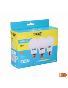 Pack de 3 ampoules LED EDM 98207 F 60 W 10 W 68 W E27 810 Lm 932 Lm Ø 6 x 10,8 cm (6400 K) 2