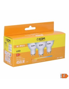 Pack de 3 ampoules LED EDM 98208 F 5 W 45 W GU10 450 lm Ø 5 x 5,5 cm (3200 K) 2