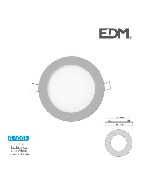 Spot encastré EDM 31603 Downlight A G 6 W 320 Lm (6400 K)