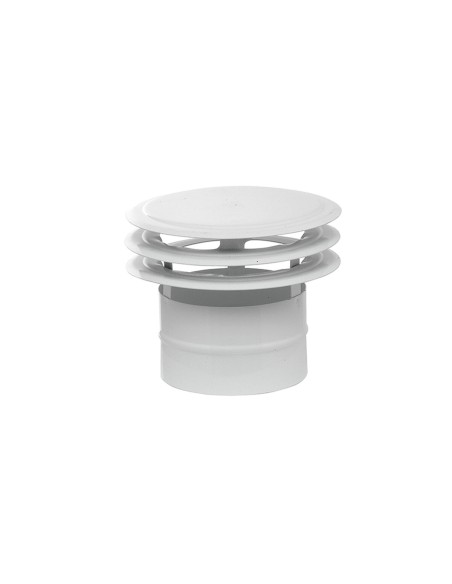 Déflecteur de ventilation Mirtak Acier émaillé À disques Ø 110 mm Blanc