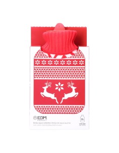 Bouillotte EDM 76770 Rojo/Blanco Laine 2 L Plastique 2