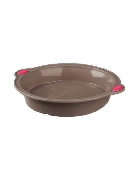 Moule en Silicone avec Poignée Secret de Gourmet Marron Silicone 24 cm