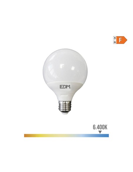 Lampe LED EDM 98802 F 100 W 15 W E27 1521 Lm Ø 12,5 x 14 cm (6400 K)