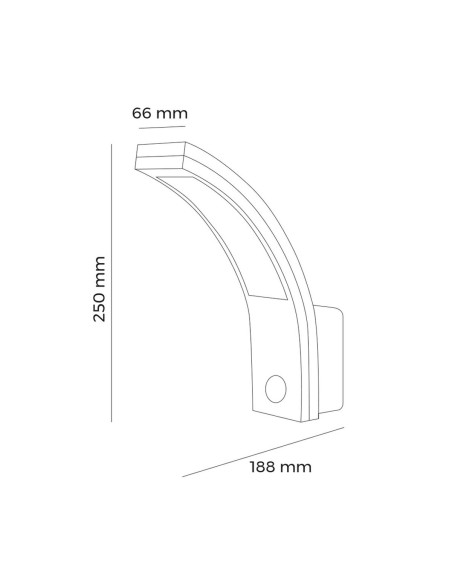 Applique Murale EDM 32536 polypropylène A B 10 W 750 Lm Blanc Extérieur (6400 K)