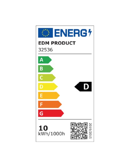 Applique Murale EDM 32536 polypropylène A B 10 W 750 Lm Blanc Extérieur (6400 K)
