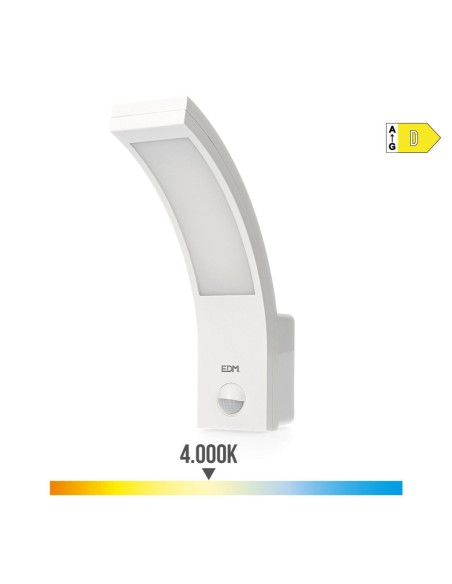 Applique Murale EDM 32535 polypropylène A 10 W 750 Lm Blanc Extérieur (4000 K)
