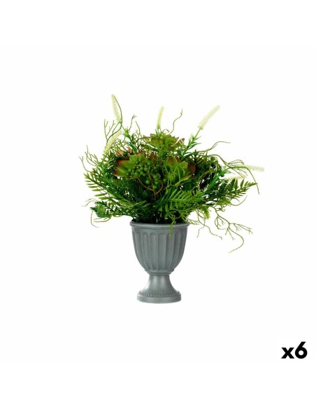 Plante décorative Ibergarden XD19-1369 Plastique Verre 21 x 30 x 21 cm (6 Unités)